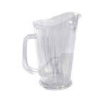 Thumbnail image #1 for Crestware P60T Water Pitcher, 60 oz, Tapered, Clear Poly, Large Service Handle Case of 12