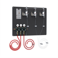Krowne MasterTap Walk-In Cooler Regulator Panel with 3 Empty Keg Detectors, 3 Beer Lines