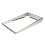 Thumbnail image #1 for Winco ADB-4 Full-Size Angled Stainless Steel Display Adaptor Case of 6
