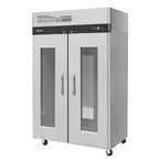 Thumbnail image #1 for Turbo Air M3 M3R47-2-G-N Two-Section Reach-In Refrigerator, Glass-Window Doors, 44.7 Cu. Ft., Top-Mount Self-Contained Refrigeration