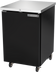 Thumbnail image #1 for Beverage-Air BB24HC-1-F-B Refrigerated Back Bar Storage Cabinet, One-Section, 24-Inch Wide, Solid Door, Black Exterior, Stainless Steel Top