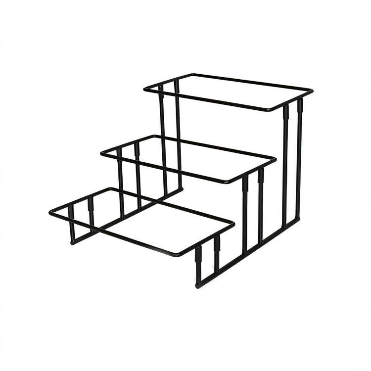 Product image #1 for American Metalcraft 3-Tier Wrought Iron Buffet Display Stand, Black, 20 x 13-3/4 x 12 Inches