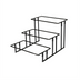 Thumbnail image #1 for American Metalcraft 3-Tier Wrought Iron Buffet Display Stand, Black, 20 x 13-3/4 x 12 Inches