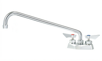 Krowne Diamond Series Deck Mount Faucet, 4-Inch Centers, 16-Inch Swing Spout, 1.8 GPM