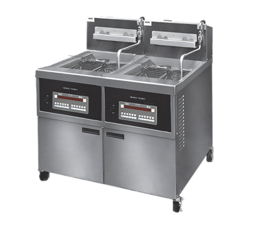 Product image #1 for Henny Penny OFG-342.0 Two-Well Gas Open Fryer with Built-In Filter