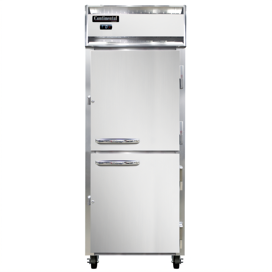 Product image #1 for Continental Refrigerator 1FENSAHD One-Section Extra-Wide Reach-In Freezer with Half Doors