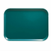 Thumbnail image #2 for Cambro Camtray Rectangular Fiberglass Cafeteria Tray, Teal, 10-5/8 x 13-3/4 Inches
