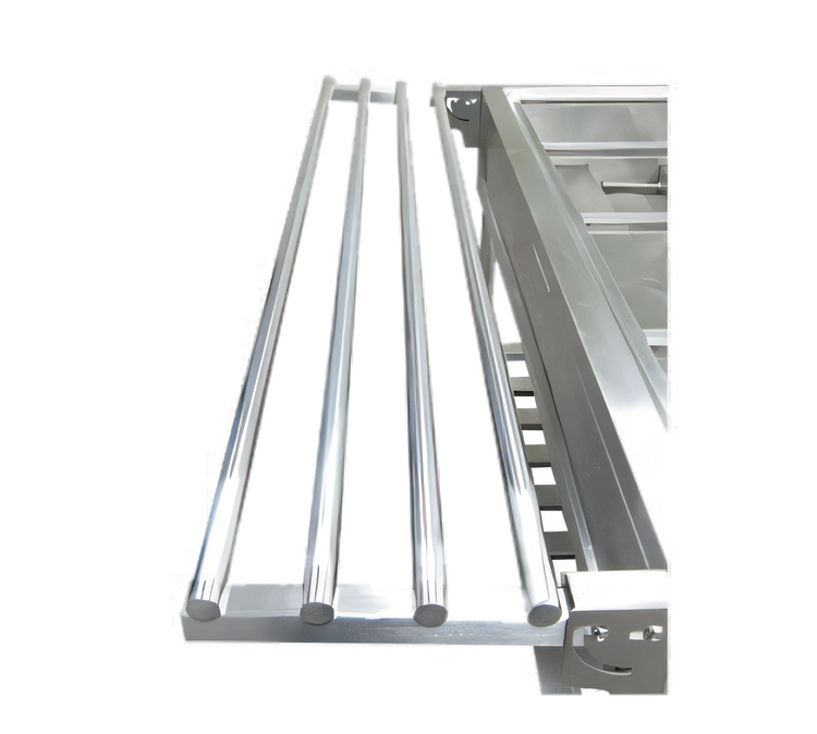 Product image #1 for Adcraft Stainless Steel 4-Rail Tray Holder / Tray Slide Shelf for EST-240 Steam Table