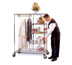 Thumbnail image #1 for Metro Super Erecta Standard Valet/Laundry/Delivery Cart, 24 x 48 Inches, Brite Chrome Plated