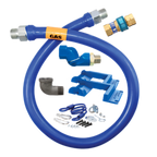 Thumbnail image #1 for Dormont Manufacturing Dormont Blue Hose 1675BPQSR36PS Moveable Gas Connector Hose Assembly, 3/4" ID x 36", Blue PVC, SnapFast Quick-Disconnect