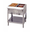 Thumbnail image #1 for Aerohot 3-Well Gas Steam Table Hot Food Unit with Open Base and Carving Board