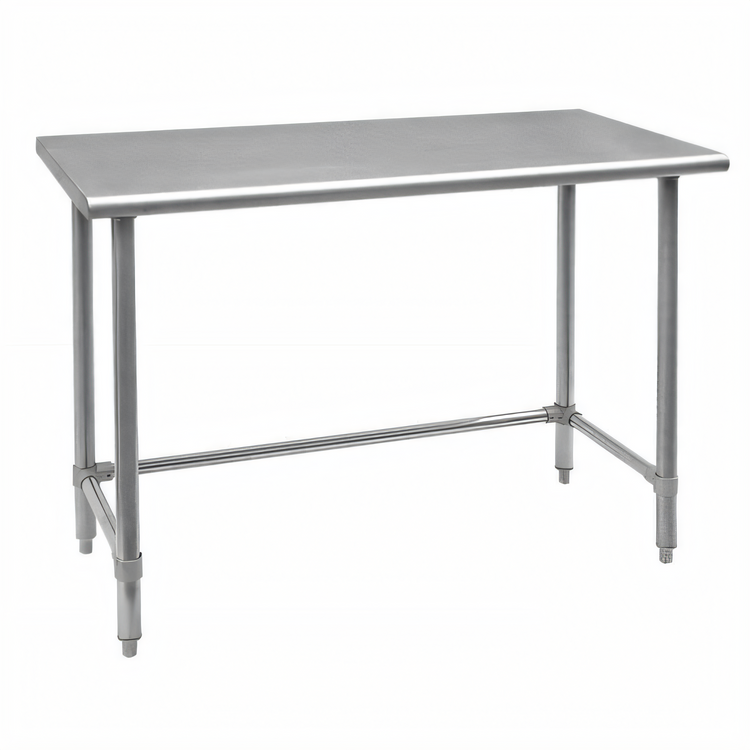 Product image #1 for Omcan USA 72-Inch x 30-Inch Stainless Steel Flat Top Work Table with Open Base