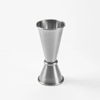 Thumbnail image #1 for American Metalcraft JG3 Double-Ended Stainless Steel Jigger, 3/4 oz. x 1-1/2 oz., Rolled Edge, Satin Finish Case of 240
