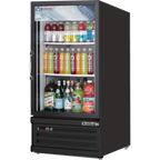 Thumbnail image #1 for Everest Refrigeration EMGR8B 8 Cu. Ft. Black Glass Door Merchandiser Refrigerator, 1-Section, Bottom-Mounted Self-Contained R290