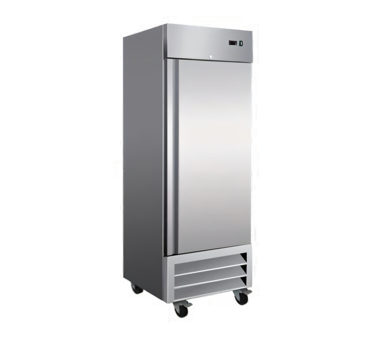Product image #1 for Serv-Ware 19 Cu. Ft. 1 Door Reach-In Refrigerator, Bottom-Mounted, Stainless Steel