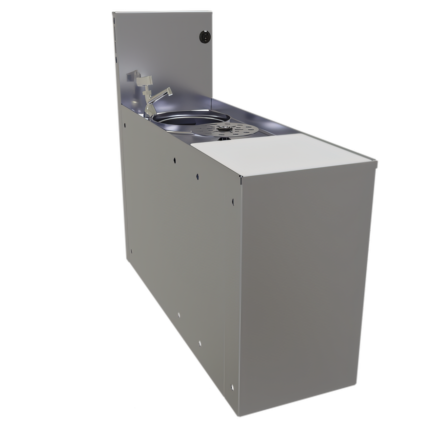 Product image #1 for Glastender 8-Inch Wide Underbar Mixology Unit with 6-Inch Tool Well and Push-Down Rinser Faucet