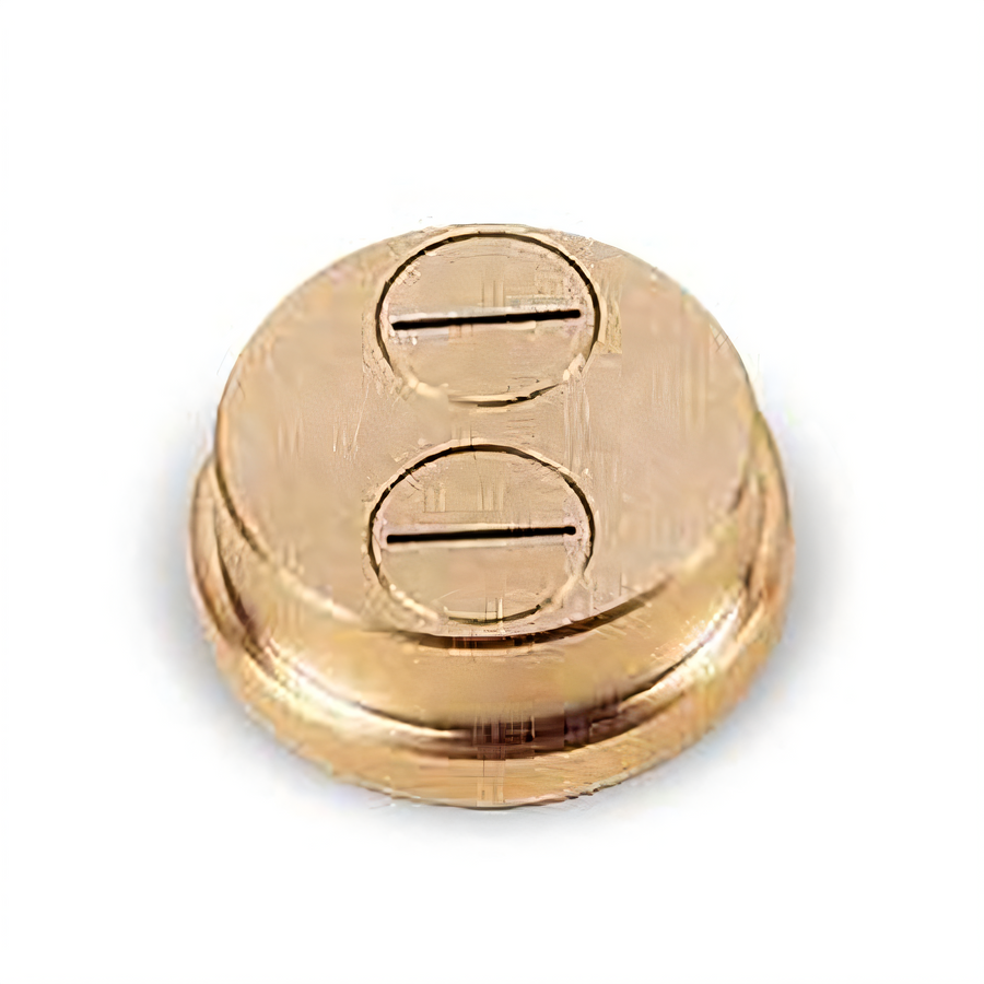 Product image #1 for Omcan #30 14 mm Brass Pappardelle Pasta Machine Die