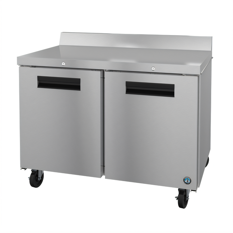 Product image #1 for Hoshizaki Steelheart WR48B-01 Two-Section Worktop Refrigerator, 48-Inch, 13.66 Cu. Ft., Stainless Steel