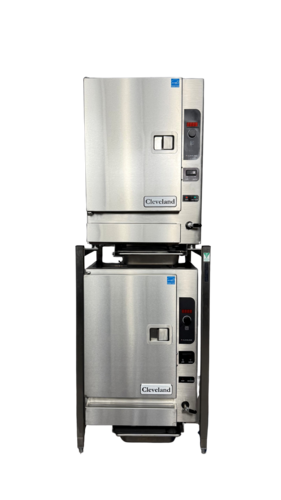 Product image #1 for Cleveland Range SteamChef Double Stacked 2-Compartment Gas Connectionless Boilerless Countertop Steamer