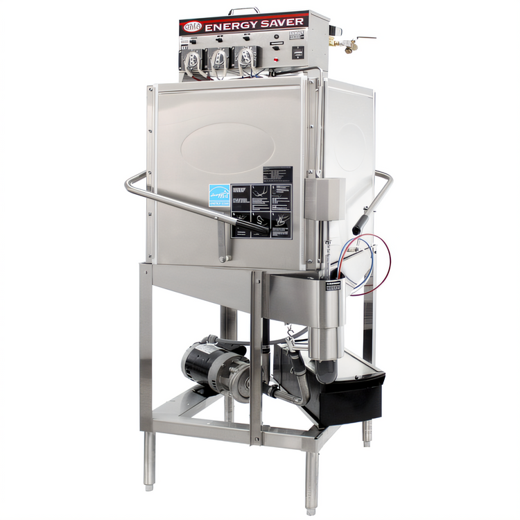 Product image #1 for Energy Mizer Corner Door-Type Dishwasher, Low-Temp Chemical Sanitizing, 40 Racks Per Hour