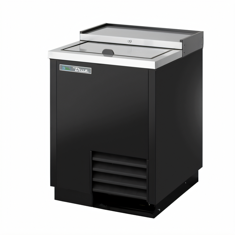 Product image #1 for True 24-Inch Flat Top Bottle Cooler with Stainless Steel Top and Black Exterior