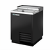 Thumbnail image #1 for True 24-Inch Flat Top Bottle Cooler with Stainless Steel Top and Black Exterior