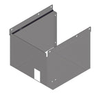 Thumbnail image #1 for John Boos PBHS-APN-0909-S-KV1 Stainless Steel Splash-Mount Apron for 9" x 9" Wall-Mount Hand Sink, Single Pedal Knee Valve Compatible