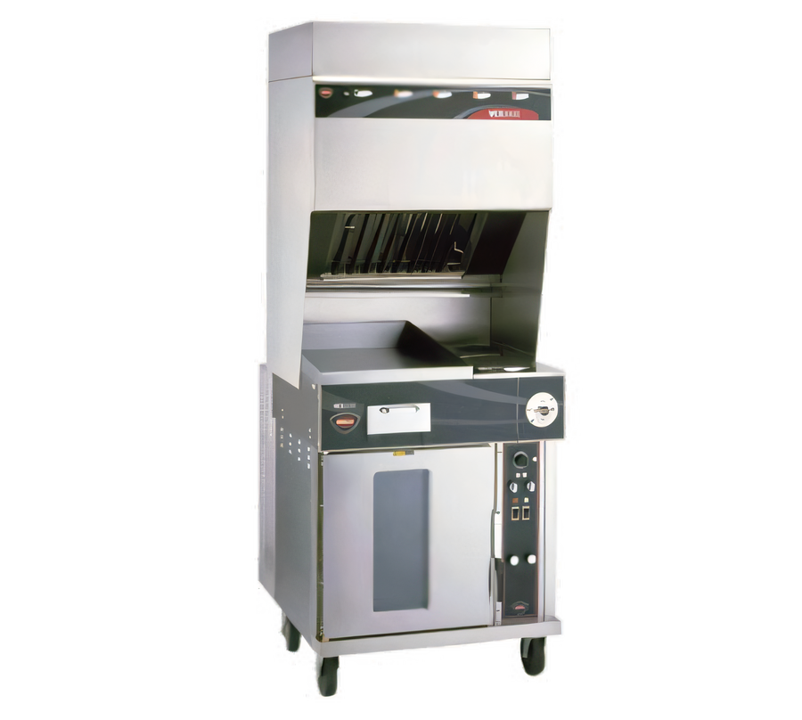 Product image #1 for Wells VCS2000 Ventless Electric Cooktop with Self-Contained Hood, Convection Oven Base, 2 French Plates and 24-Inch Griddle