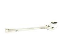 Crestware 18-Inch Slotted Stainless Steel Basting Spoon with Hang Hook