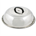 Thumbnail image #1 for Winco 13-3/4-Inch Round Stainless Steel Wok Cover with Handle, Mirror Finish