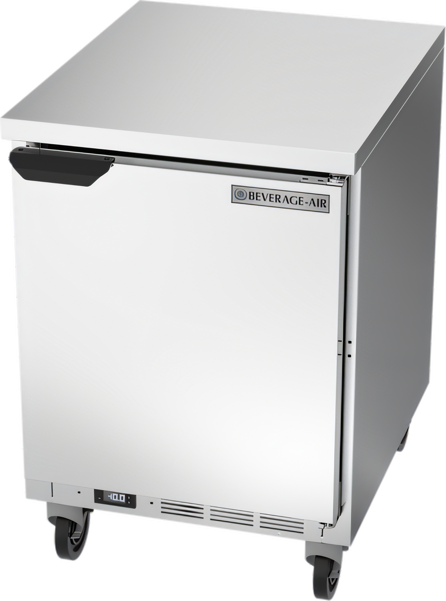 Product image #1 for Beverage-Air 24-Inch One-Section Worktop Freezer with Flat Top and Solid Door
