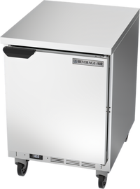 Beverage-Air 24-Inch One-Section Worktop Freezer with Flat Top and Solid Door