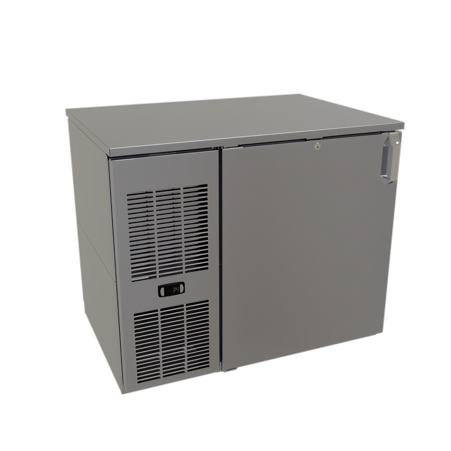 Product image #1 for Glastender CP1FL36 Pass-Thru Back Bar Cooler, One Zone, Front Serviced, Low Profile, 36-Inch, One Section