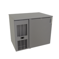 Glastender CP1FL36 Pass-Thru Back Bar Cooler, One Zone, Front Serviced, Low Profile, 36-Inch, One Section