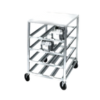 Thumbnail image #1 for Channel Manufacturing CSR-4MP Half-Size Mobile Aluminum Can Rack with Poly Top, 72-Can Capacity, for #5 & #10 Cans