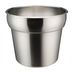 Thumbnail image #1 for Winco Prime 7 Qt Round Stainless Steel Inset Pan, Satin Finish
