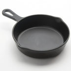 Thumbnail image #1 for American Metalcraft MFP41 6-Inch Round Black Melamine Fry Pan Server with Handle Case of 96