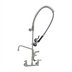 Thumbnail image #1 for EverSteel 8-Inch Wall-Mount Pre-Rinse Mixing Faucet with 12-Inch Swing Nozzle, Add-On Faucet, and 44-Inch Hose