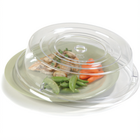 Carlisle Clear Polycarbonate Round Plate Cover for 10-3/4 to 11-Inch Plates