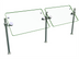 Thumbnail image #1 for Hatco Flav-R-Shield ORBIT360-48 48-Inch 2-Bay Self-Service Adjustable Sneeze Guard