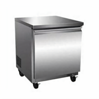 Serv-Ware 6.5 Cu. Ft. Undercounter Freezer, Stainless Steel, 115V
