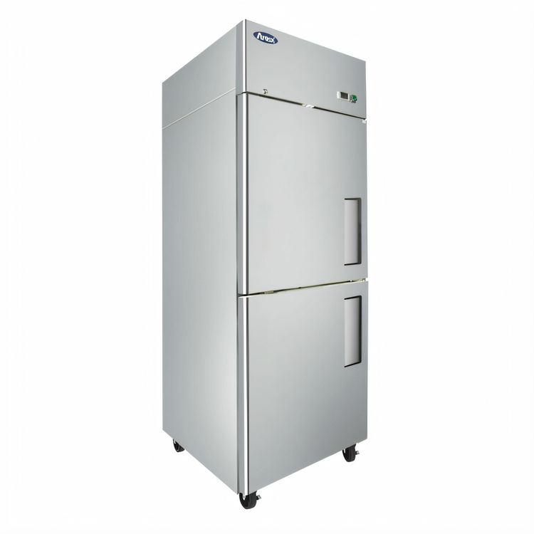 Product image #1 for Atosa One-Section Top-Mount Reach-In Refrigerator with 2 Solid Half Doors, 21.4 Cu. Ft.