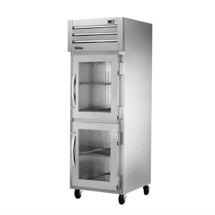 Product image #1 for True SPEC SERIES One-Section Reach-In Glass Half Swing Door Freezer with Top-Mounted R290 Refrigeration