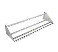 Serv-Ware 62 Inch Tubular Wall-Mount Slant Rack