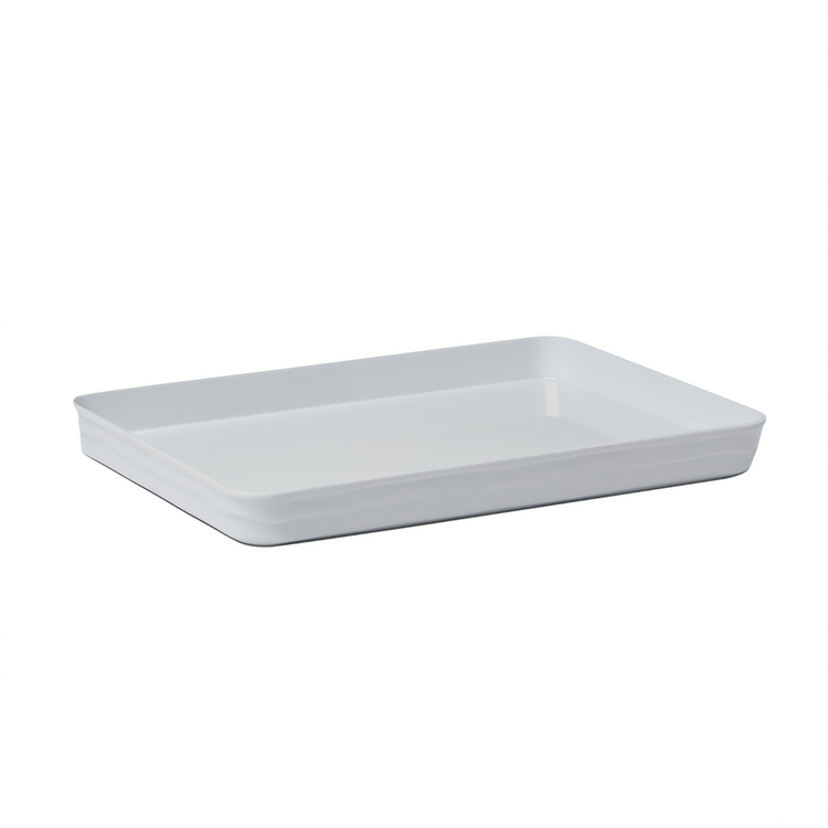 Product image #1 for Del Mar Rectangular Chafing Dish Lid/Platter, White ABS Plastic, Fits B11W