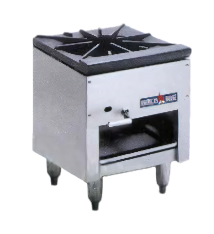 Product image #1 for American Range Single Jet Burner Gas Stock Pot Burner with Cabinet Storage, Stainless Steel