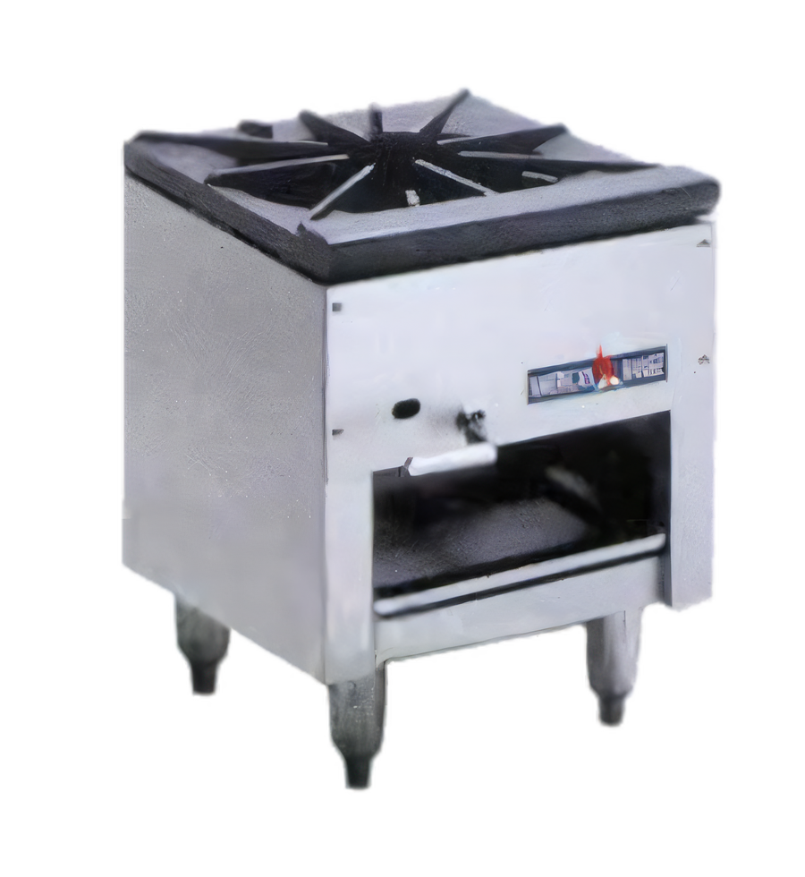 Product image #1 for American Range Single Jet Burner Gas Stock Pot Burner with Cabinet Storage, Stainless Steel