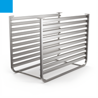 Lainox Compact Naboo Stainless Steel Side Runners for 10 Pans