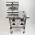 Thumbnail image #1 for Mobile Stainless Steel Can Opening and Storage Station with SG-2 Can Opener and Locking Casters