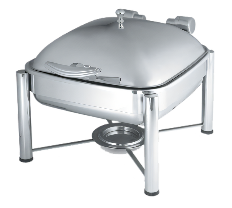 Product image #1 for Intrigue® Square Induction Chafer Stand, Mirror-Finished Stainless Steel